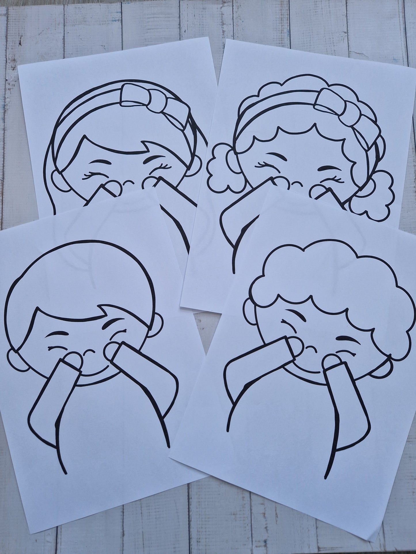 Kids with handkerchief