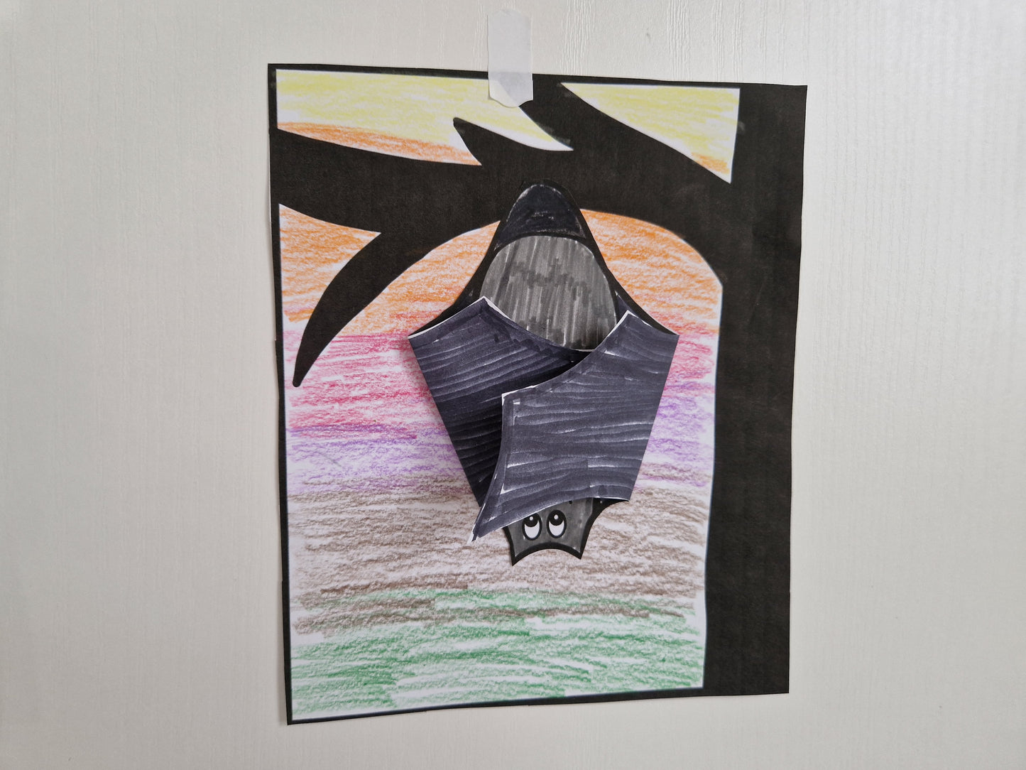 Bat on a tree