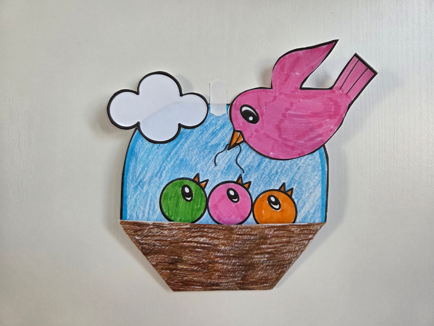Nest with birds