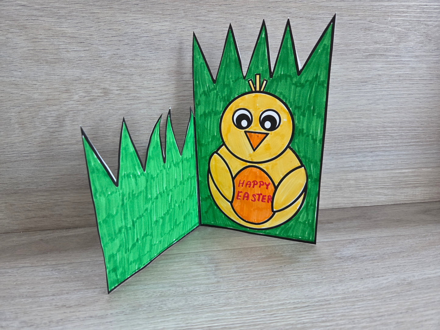 Easter card with chick
