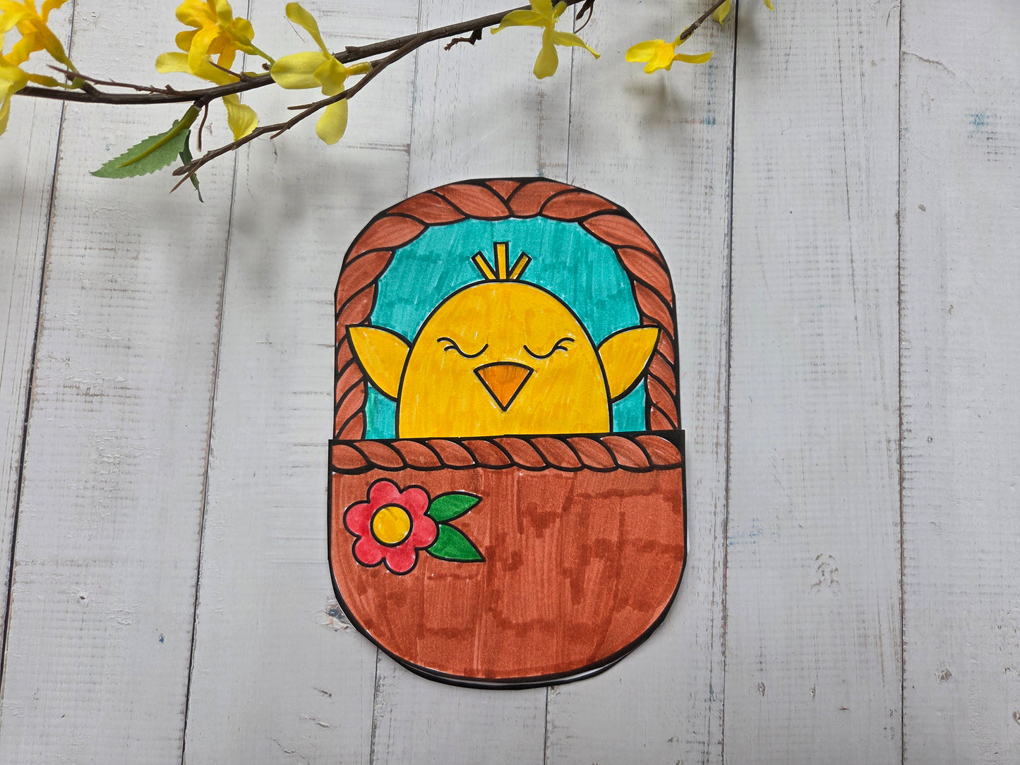 Easter card with basket