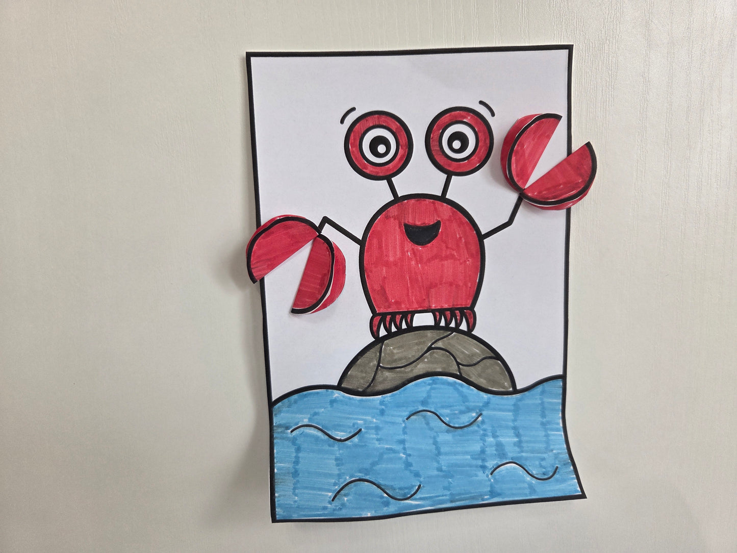 Crab in the sea