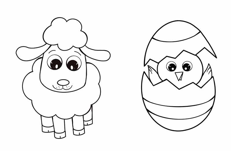 eBook 40 Spring & Easter Coloring Templates 🐤