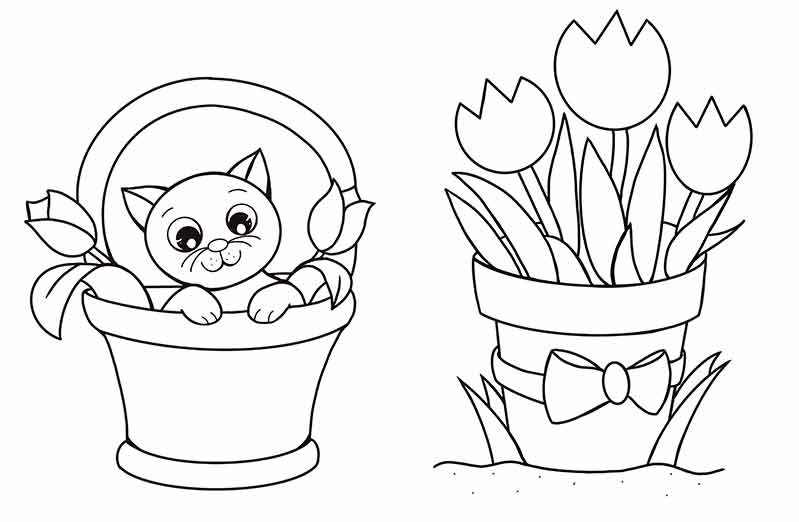 eBook 40 Spring & Easter Coloring Templates 🐤