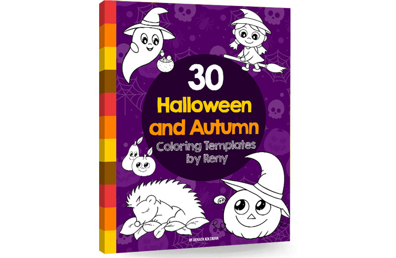 eBook 30 Halloween and Autumn Coloring Templates