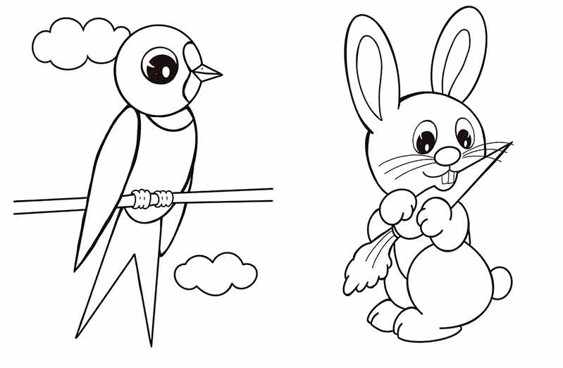 eBook 40 Spring & Easter Coloring Templates 🐤