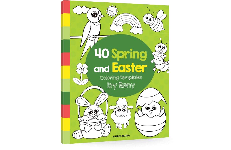 eBook 40 Spring & Easter Coloring Templates 🐤