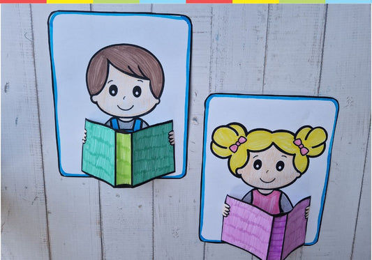 Children with books
