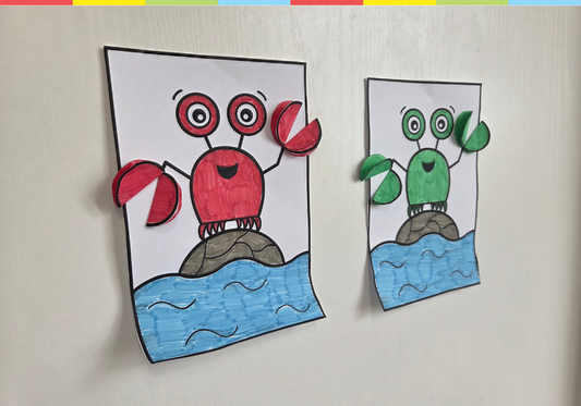 Crab in the sea