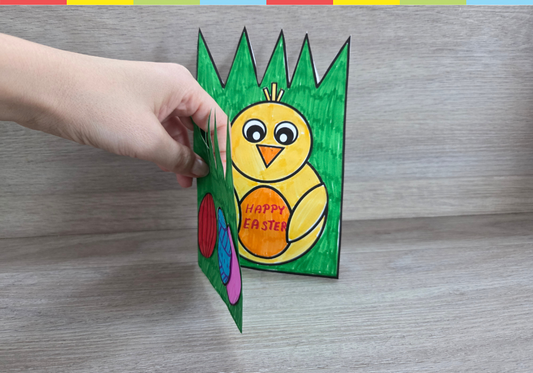 Easter card with chick