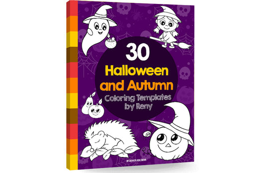 eBook 30 Halloween and Autumn Coloring Templates