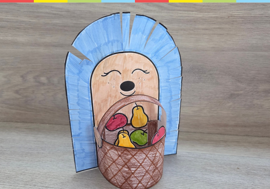 Hedgehog with basket