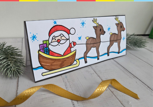 Santa Claus and reindeer