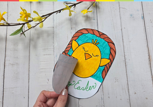 Easter card with basket